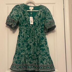 Lilly Pulitzer kentlee dress in fiddle leaf green safari party engineer print.